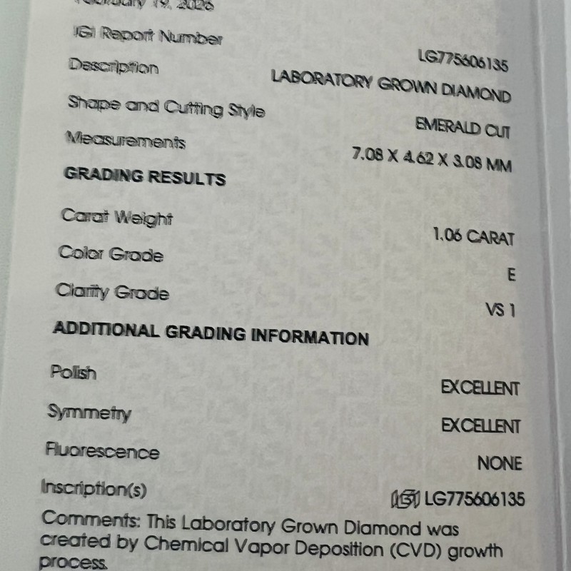 Μονόπετρο με διαμάντι lab grown 