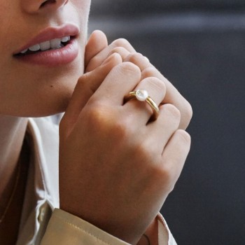 Δαχτυλίδι Edblad Modernist Pearl Gold