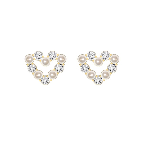 Σκουλαρίκια Edblad Affinity Pearl Heart Gold