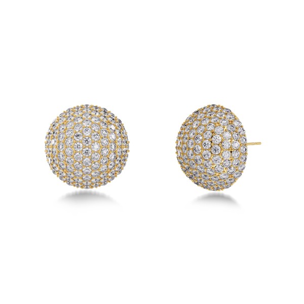 Bead Sparkle Studs Gold