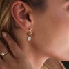 Σκουλαρίκια Crown Hoops L Gold