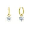 Σκουλαρίκια Crown Hoops L Gold