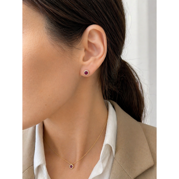 Σκουλαρίκι ροζετα