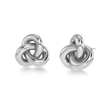 Infinity Knot σκουλαρίκια L Steel