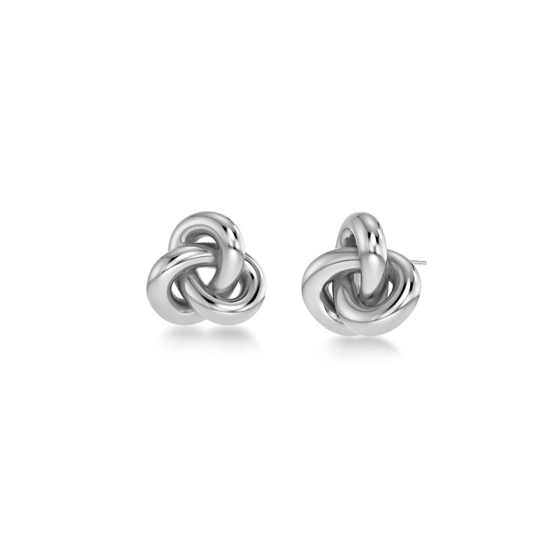 Infinity Knot σκουλαρίκια L Steel