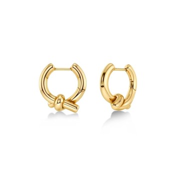 Σκουλαρίκια Κρίκοι Edblad Novel Knot Gold S